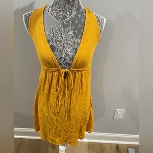 Yellow Beach Coverup Dress
